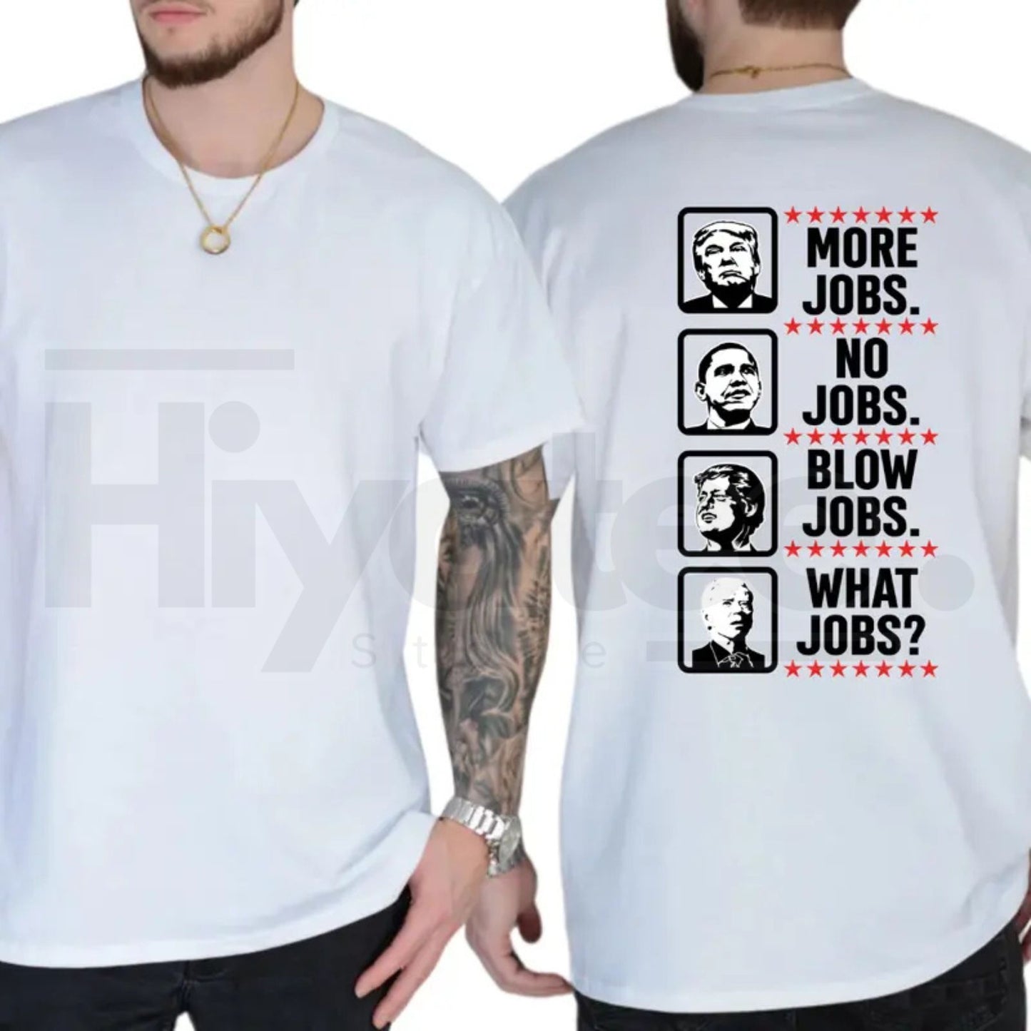 What Jobs Typography T-Shirt – Funny Graphic Tee, Humorous Daily Statement Shirt for Men & Women