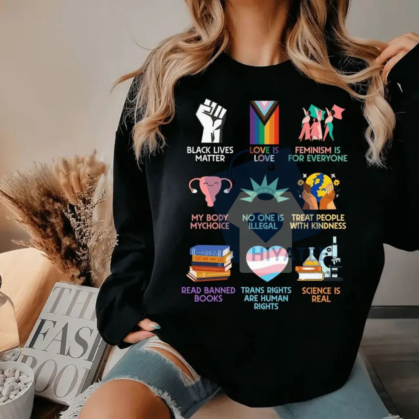 Idaho Teacher Everyone is Welcome Here Sweatshirt – Inclusion Equality Protest Crewneck, Unisex Warm Winter Top