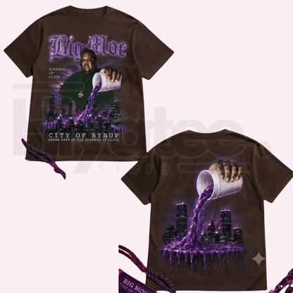 Big Moe Heavy Cotton Unisex Graphic T-Shirt – Houston Texas Screwed Up Click DJ Screw Tee