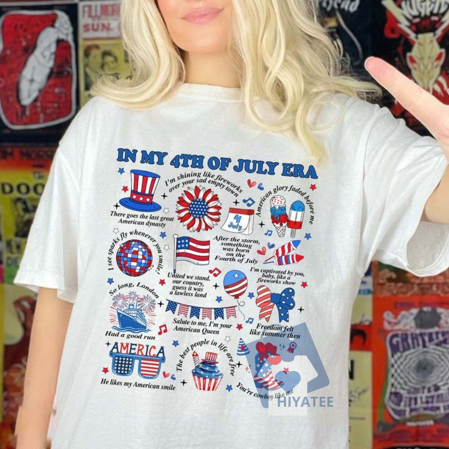 In My 4th of July Era T-Shirt – Vintage Independence Day Family Outfit Tee