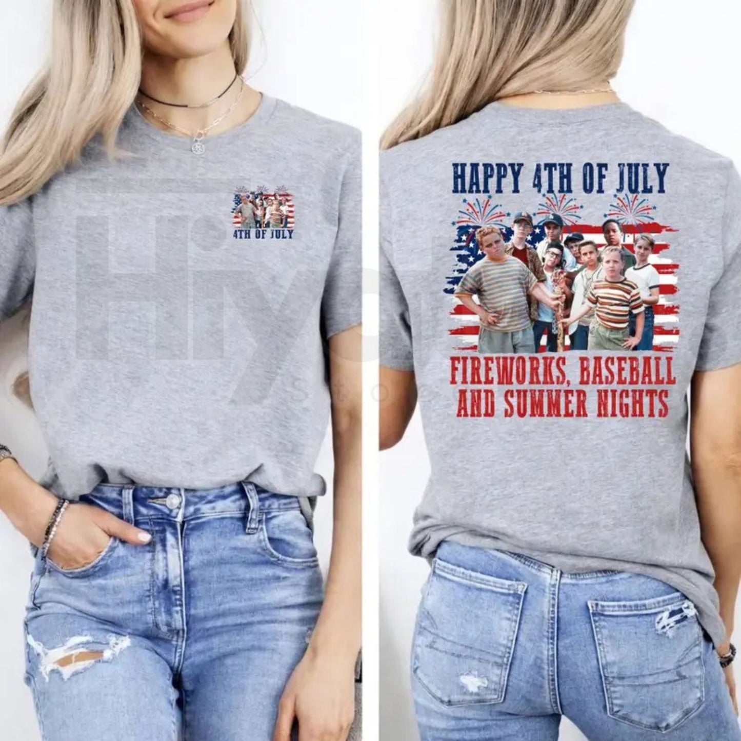 The Sandlot 4th of July T-Shirt – 1990s Movie Baseball Squad Independence Day Tee