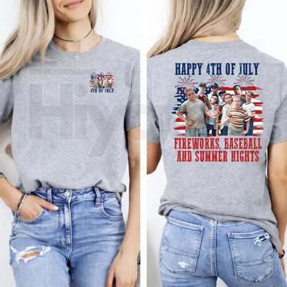 The Sandlot 4th of July T-Shirt – 1990s Movie Baseball Squad Independence Day Tee