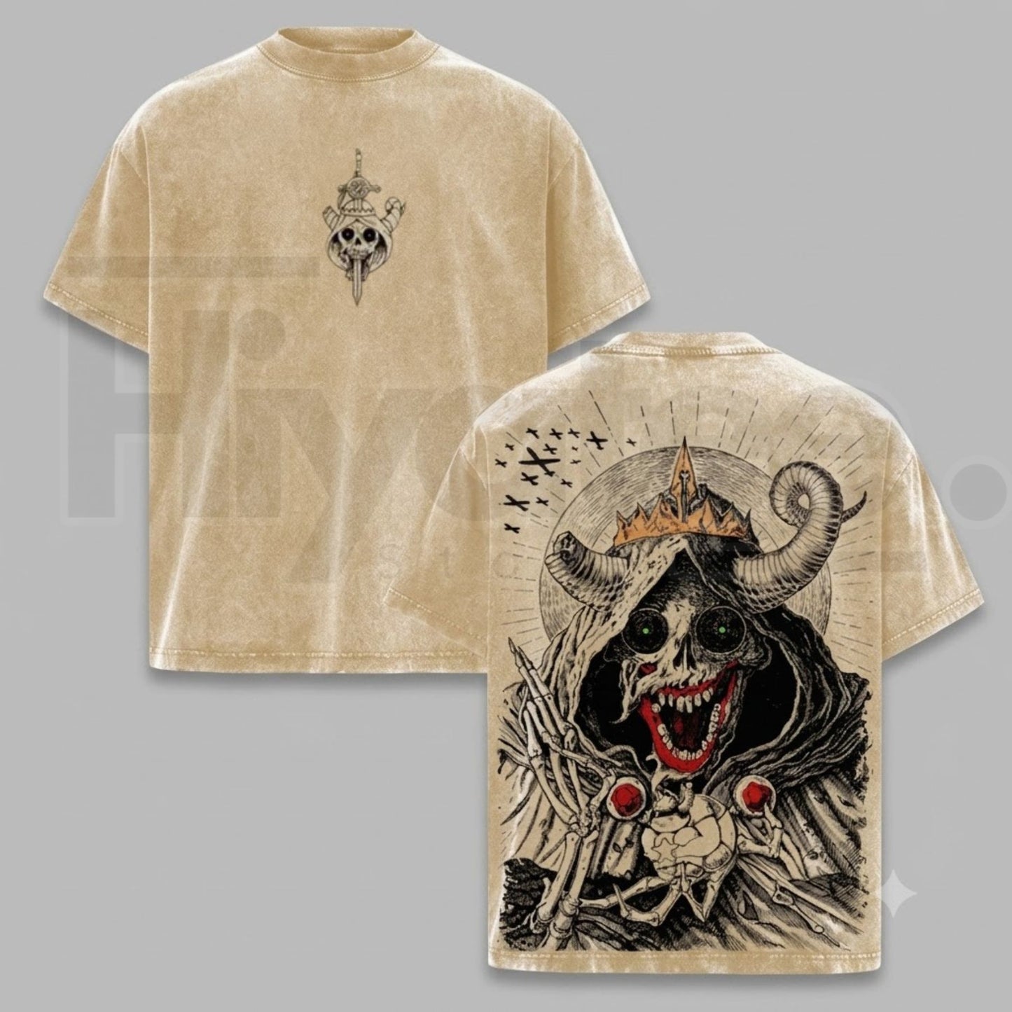The Lich Adventure Time Vintage T-Shirt – Retro Cartoon Villain Washed Graphic Tee