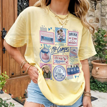 Comfort Colors Hockey Stamps Shirt – Briar University Graham 44 Hockey Romance Series Reading Lover Gift T-Shirt