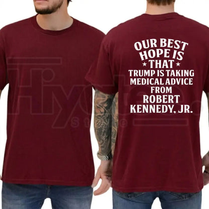 Medical Advice Typography T-Shirt – Funny Graphic Tee, Humorous Daily Statement Shirt for Men & Women