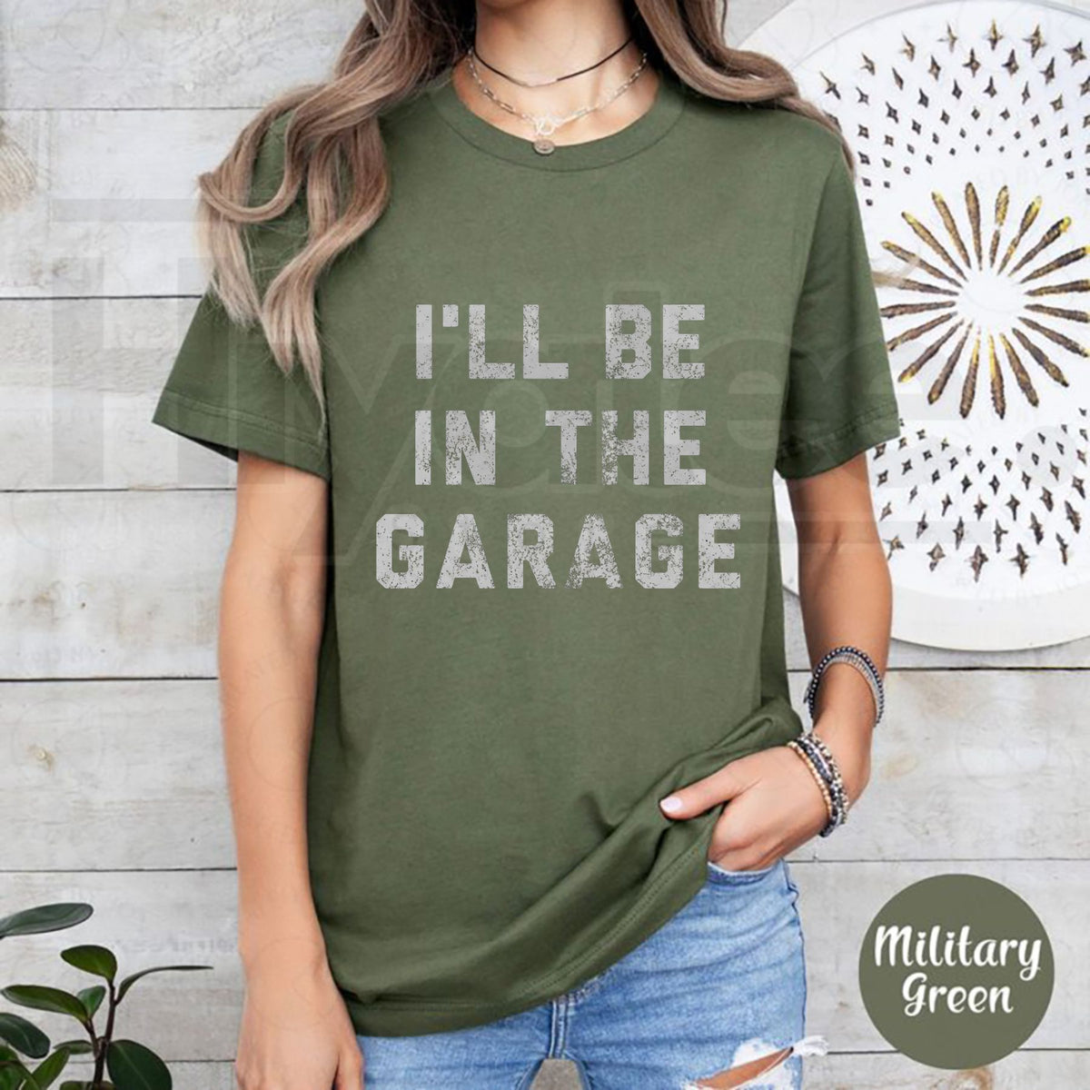 I'll Be In The Garage T-Shirt – Funny Mechanic & Handyman Graphic Tee