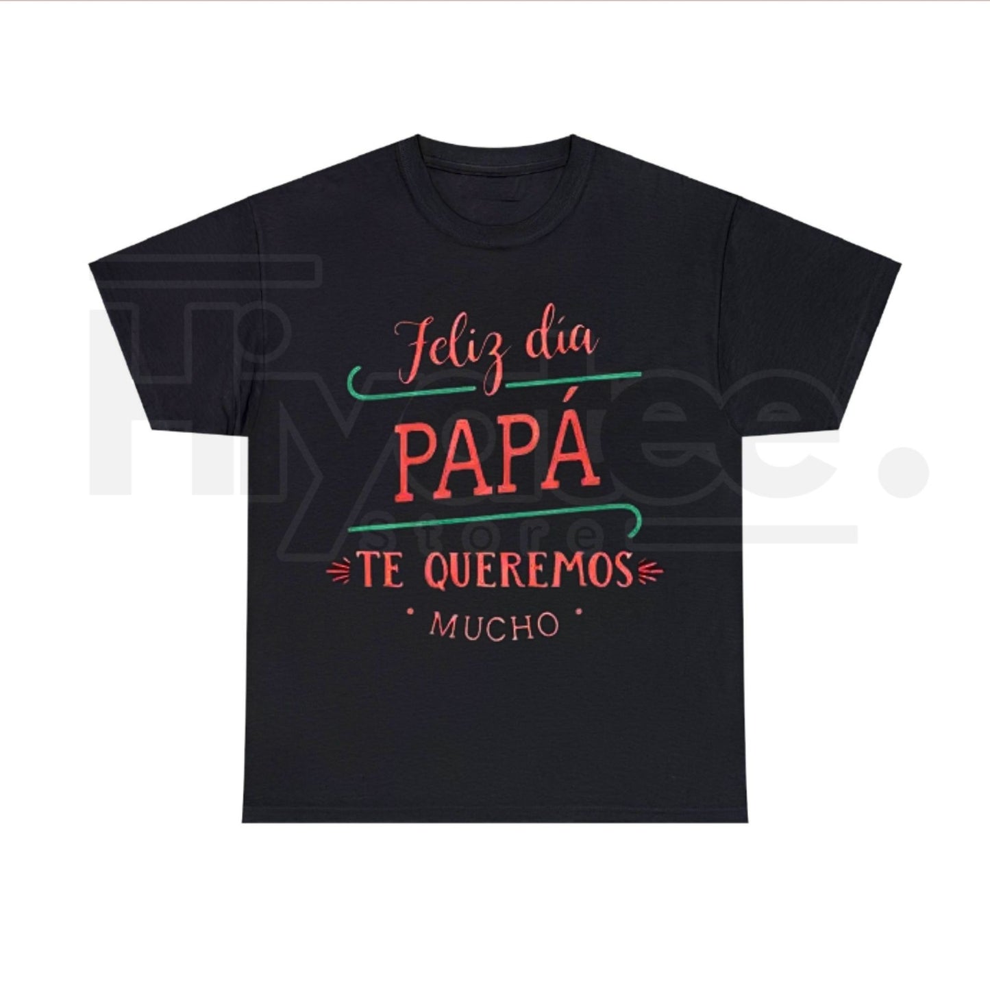 Home Break Feliz Día Papá T-Shirt – Men’s Black Cotton Spanish Father's Day Tee