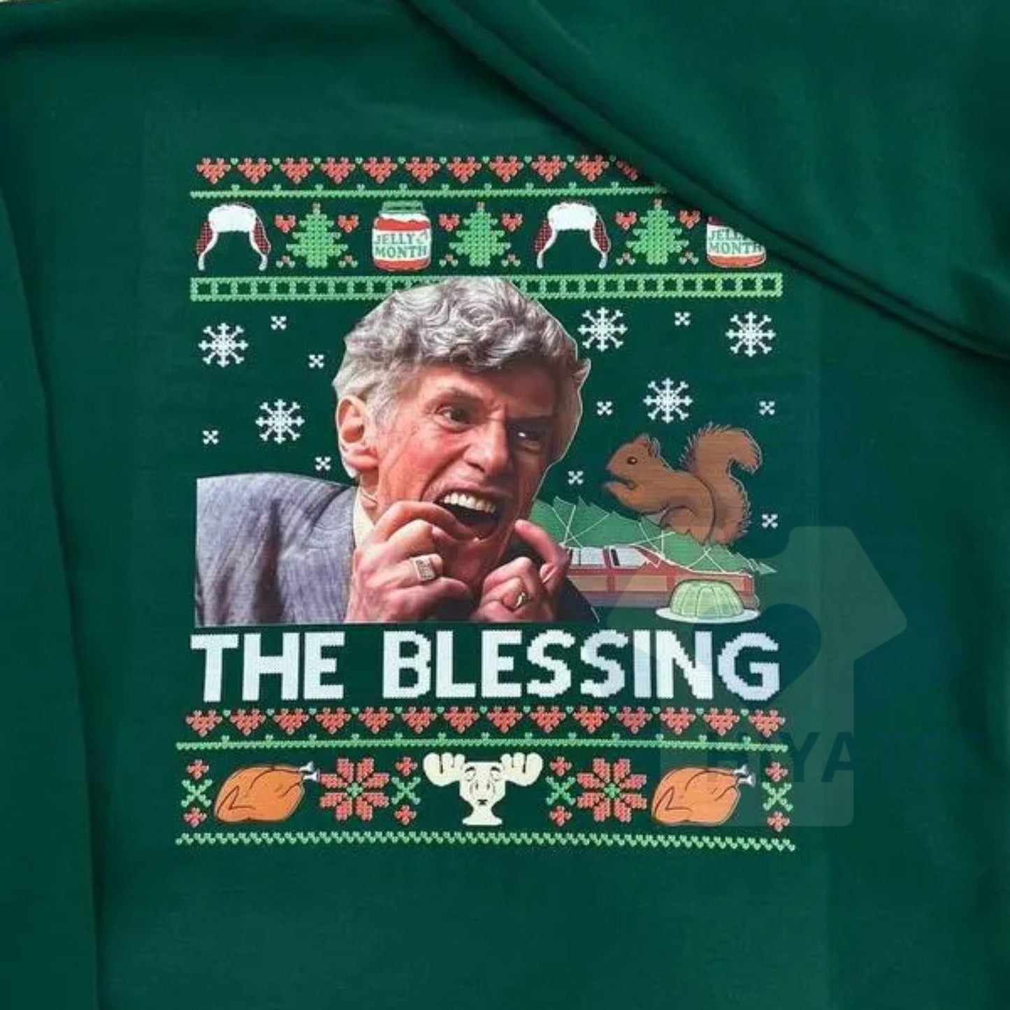 "The Blessing - Grace She Pass Away" Christmas Vacation Sweatshirt: Funny Movie Quote Pullover, National Lampoon's Fan Gift for Men & Women