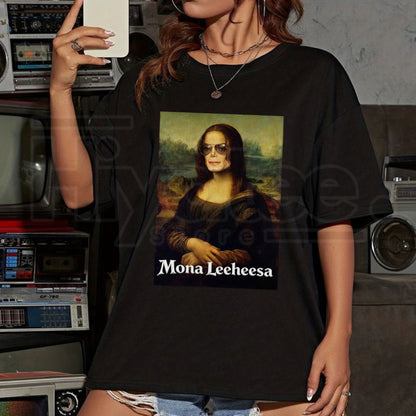 Mona Leeheesa Funny MJ Hee Hee T-Shirt – Witty Music Art Parody Tee
