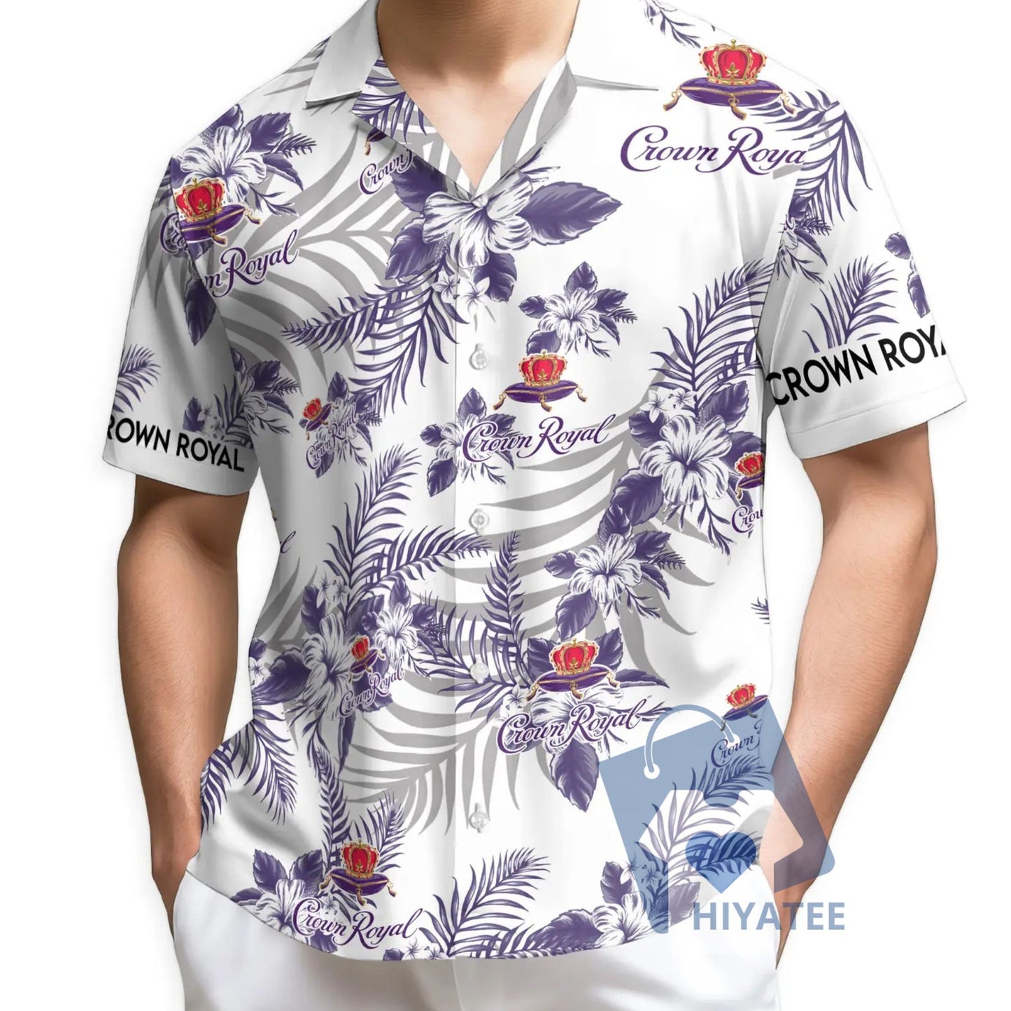 Crown Royal Hawaiian Shirt – Men’s Summer Button-Down Beach Shirt