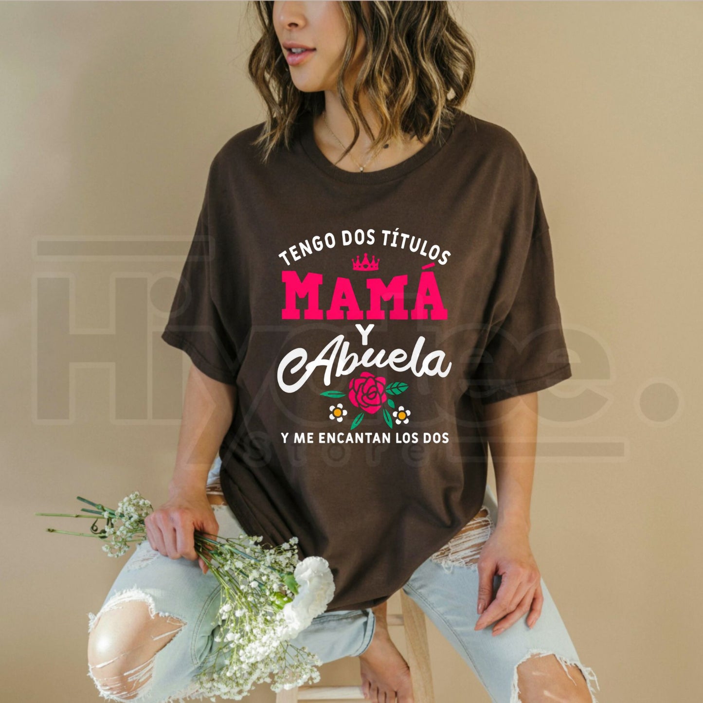 "Tengo Tanto Tiempo Mama y Abuela" – Humorous Spanish Grandma Graphic Top