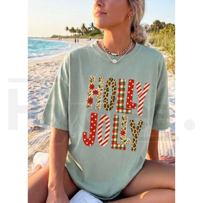 Holly Jolly Comfort Colors Shirt Trendy Christmas Tee