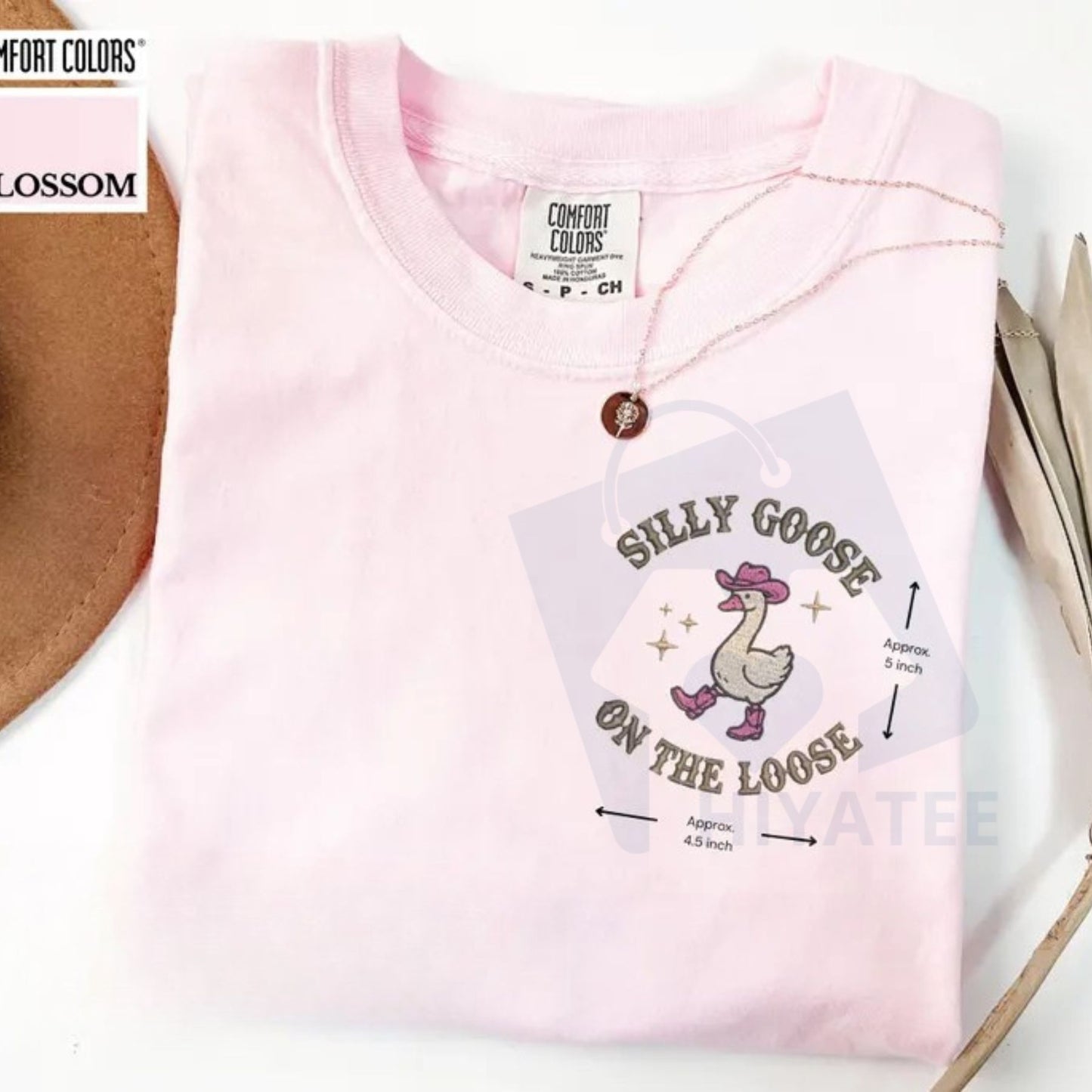 Comfort Colors® "Silly Goose On The Loose" T-shirt – Funny Western Cowgirl Tee, Trendy Animal Meme Shirt