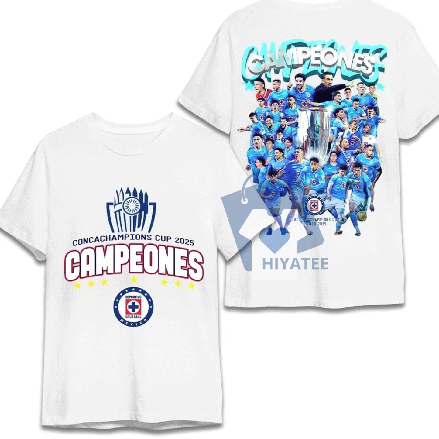 Cruz Azul Campeones 2025 Shirt – 7-Time CONCACAF Champions Cup Winners Tee