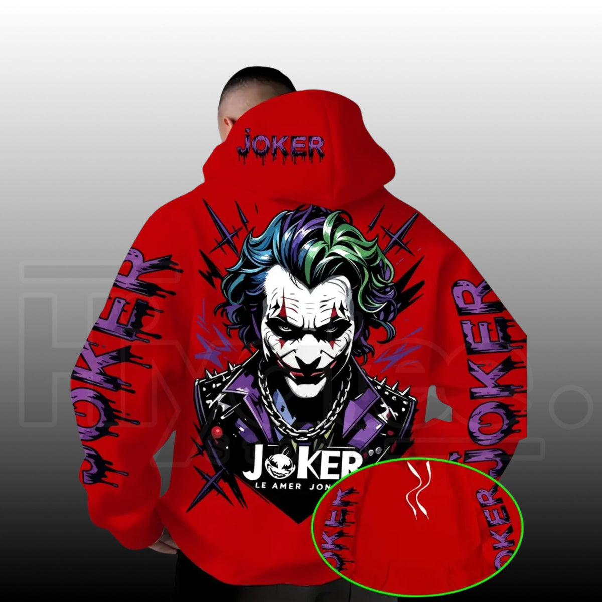 Joker Graphic Hoodie – Vintage Dark Aesthetic Pullover