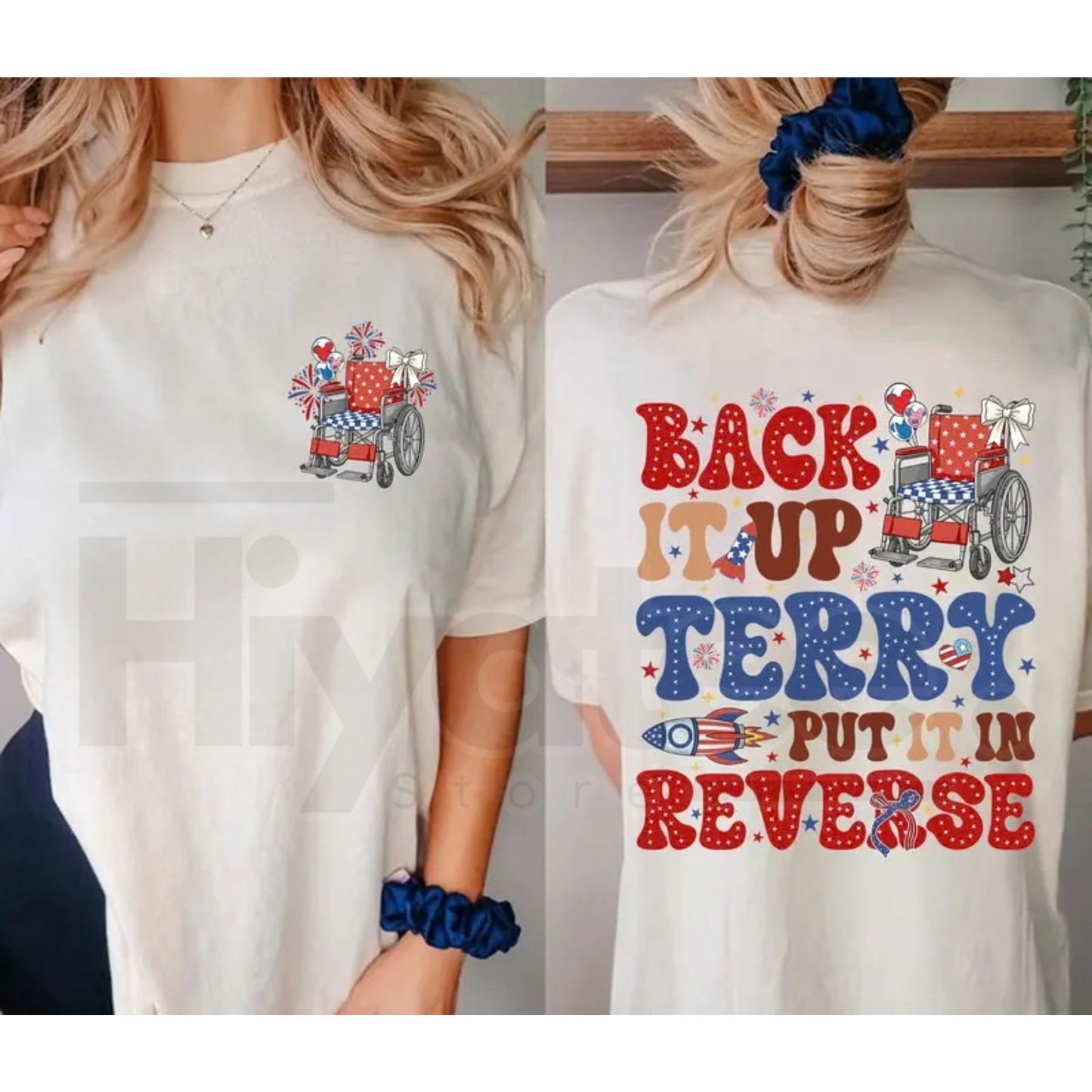 "Back It Up Terry" Funny 4th of July T-Shirt – Patriotic USA Fireworks Tee