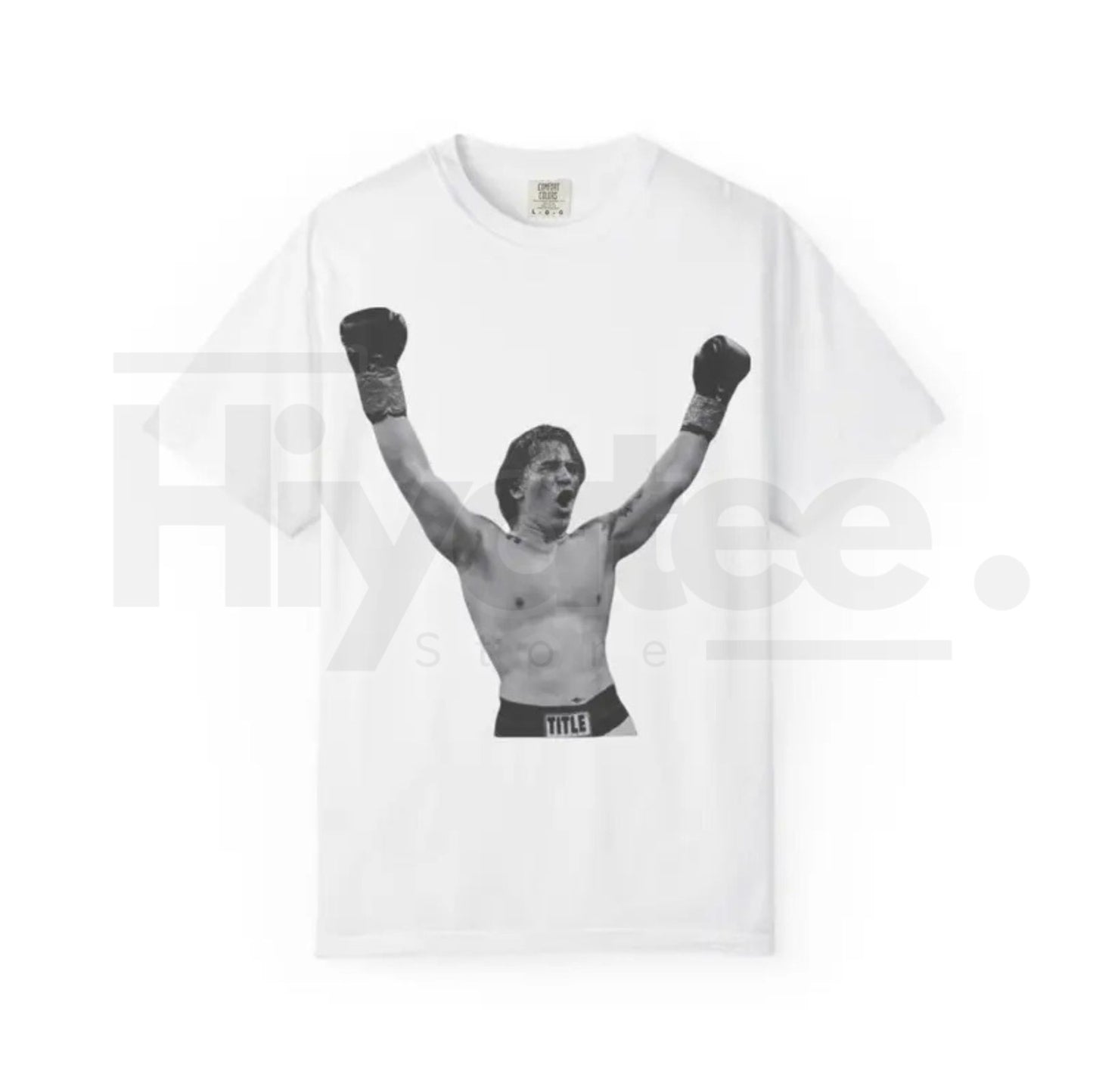 "The Victory Pose" – Retro Boxing Illustration Heavyweight Graphic