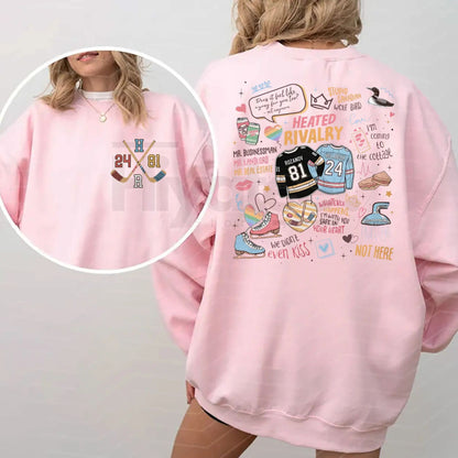 Romance Heated Rivalry Shirt: Hollanov Couple Hockey Rivals Sweatshirt