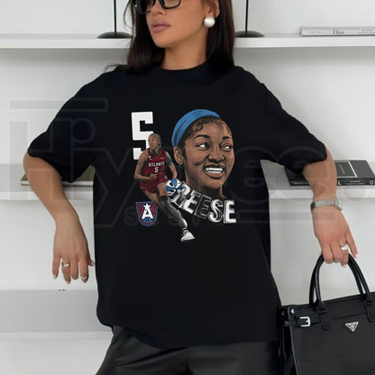 Angel Reese Basketball Graphic T-Shirt – Dual Image Sports Tribute Unisex Tee