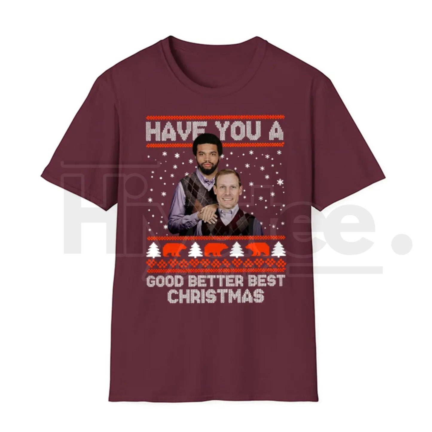Good Better Best Christmas Football Ugly Pattern Classic T-Shirt – Retro Sports Game Day Tee