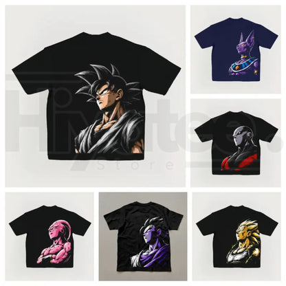 Anime 90s Graphic Tee – Retro Streetwear Oversized T-Shirt for Men