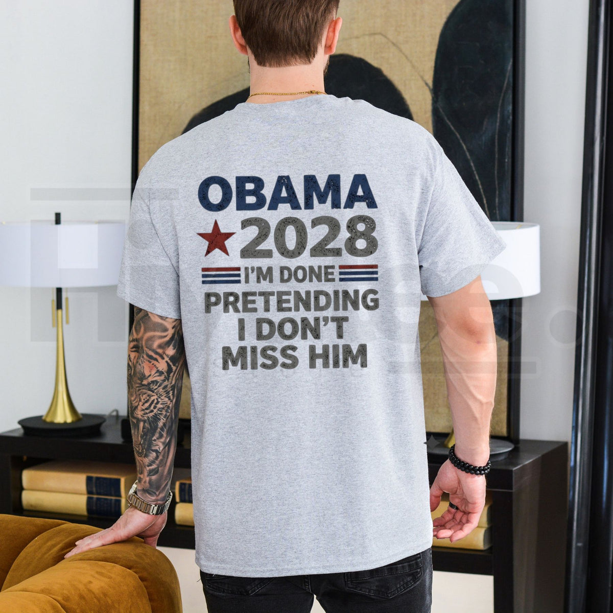 Obama 2028 Political Graphic T-Shirt