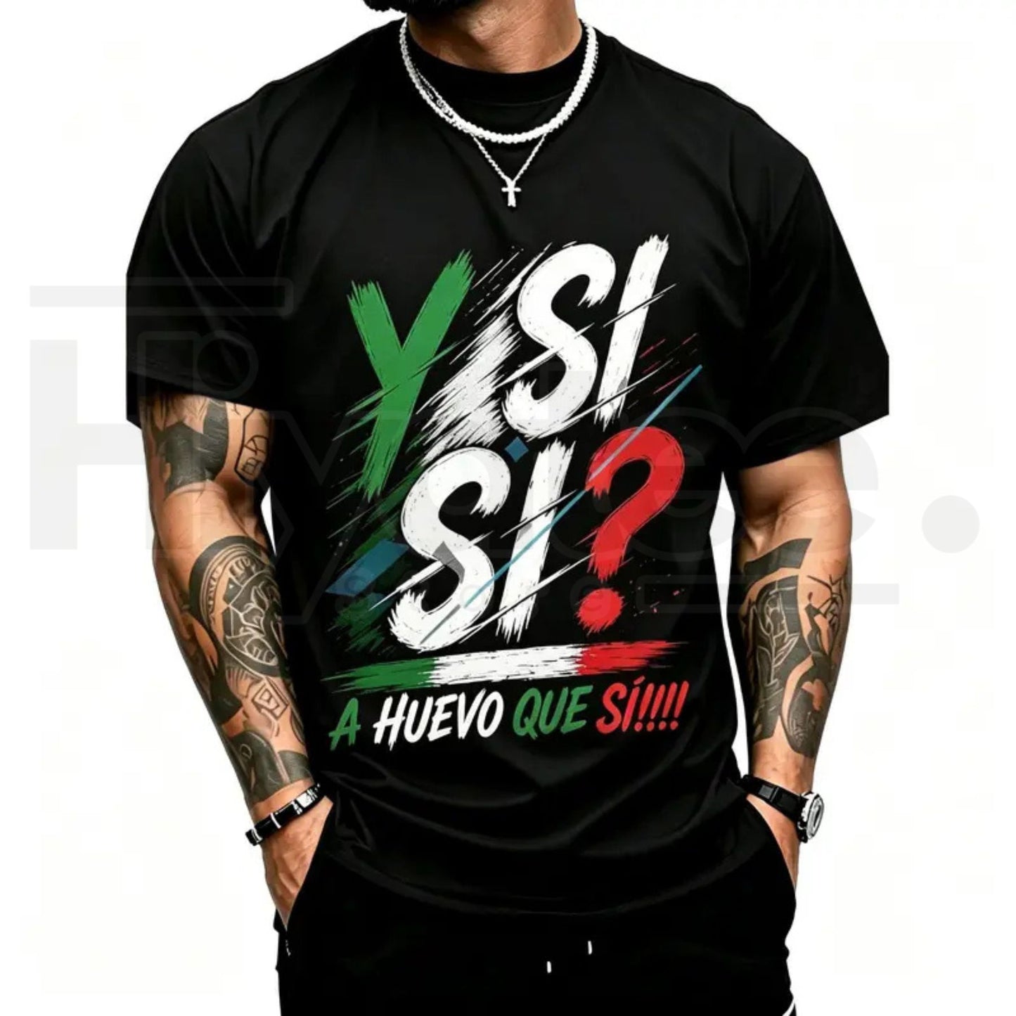 Mexico Spirit Graphic T-Shirt – Bold Mexican Flag Colors Short Sleeve Tee