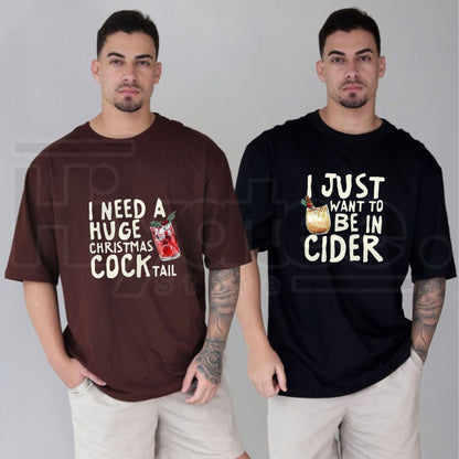 Comfort Colors Funny Inappropriate Matching Christmas Couples T-Shirt