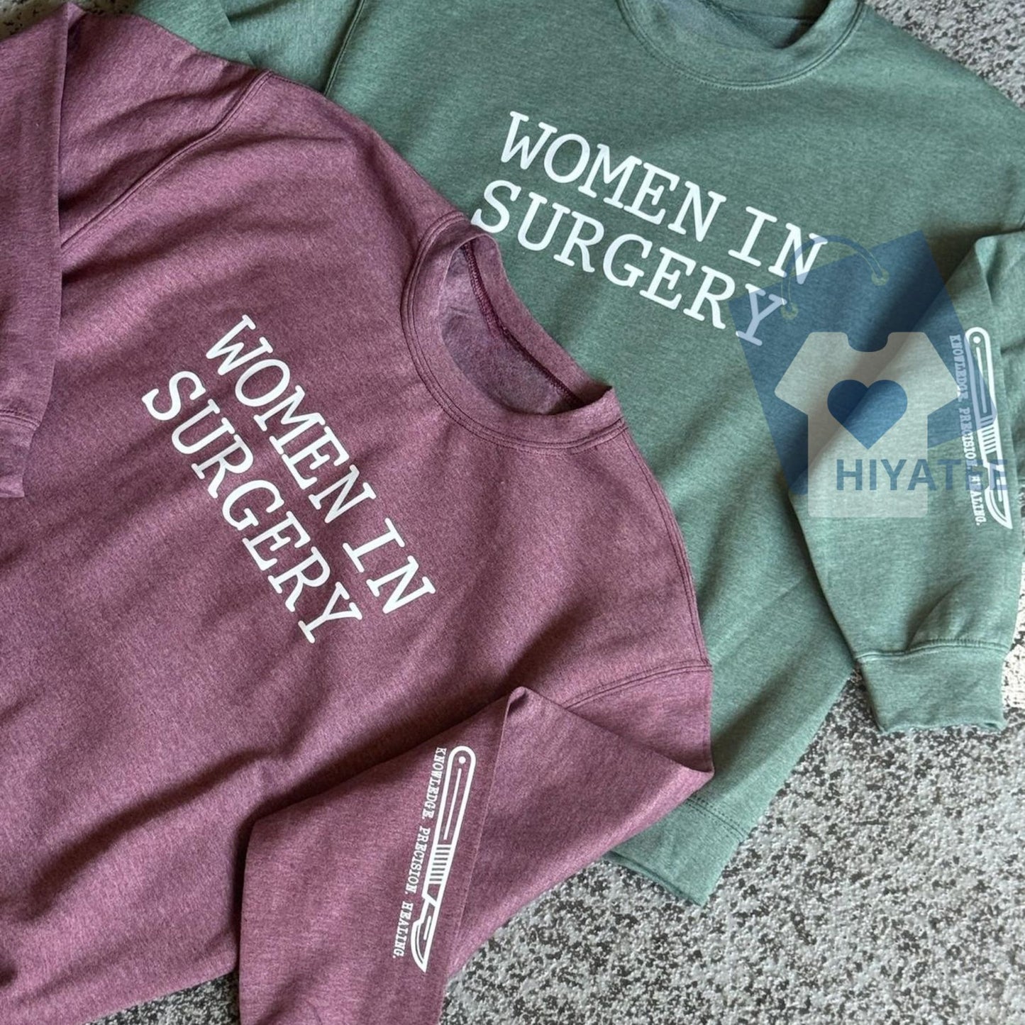 Women in Surgery Sweatshirt – Empowering Scalpel Design Crewneck for Female Surgeons & Medical Students