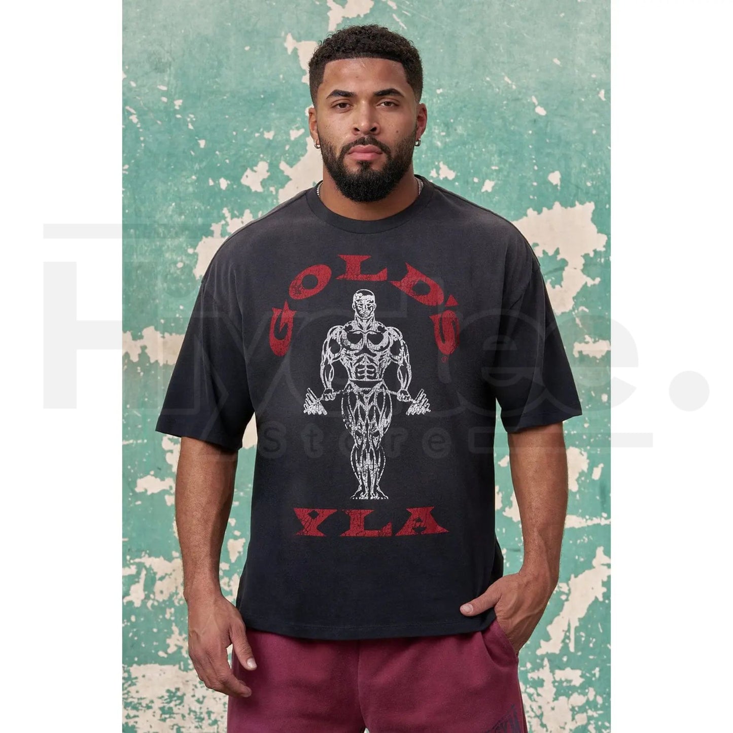 Gold's Iron Legacy Icon Tee – Classic Bodybuilding Graphic T-Shirt