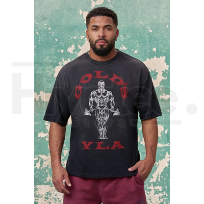 Gold's Iron Legacy Icon Tee – Classic Bodybuilding Graphic T-Shirt