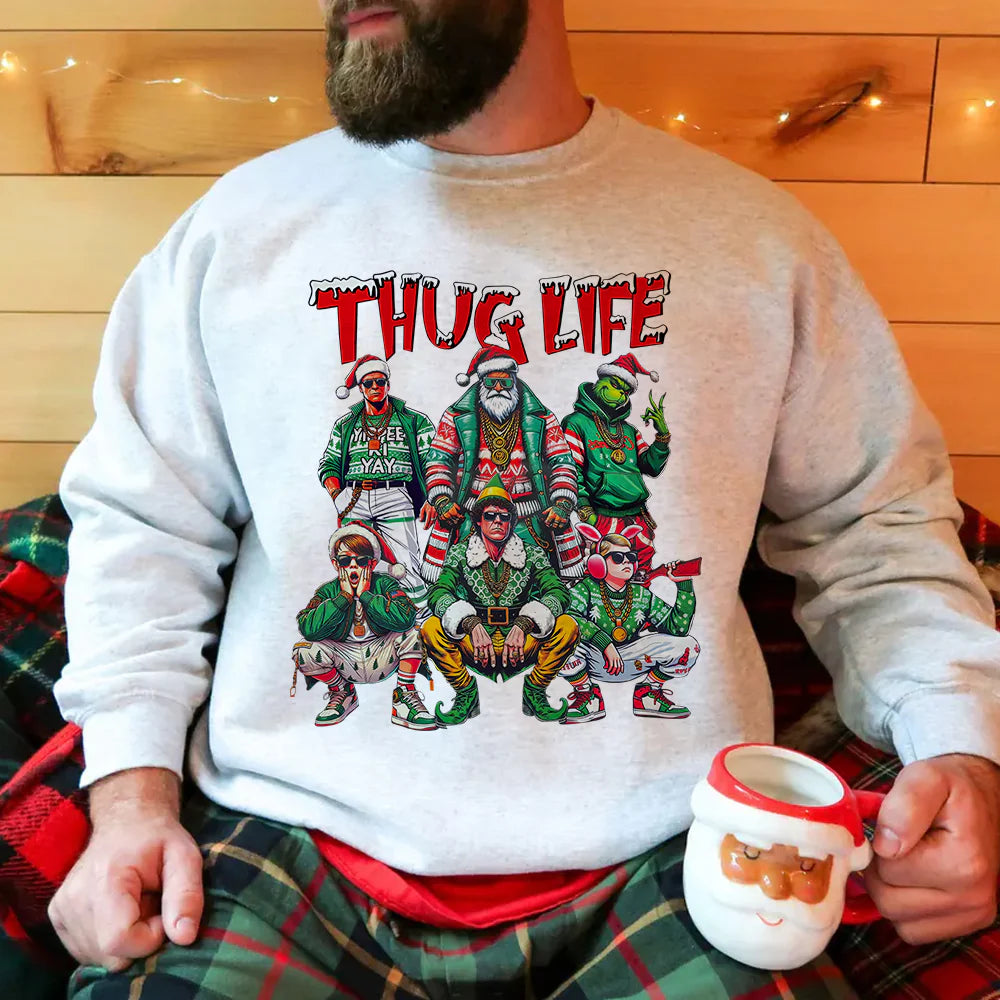 Thug Life Character Movie Christmas T-shirt, Sweatshirt, Hoodie