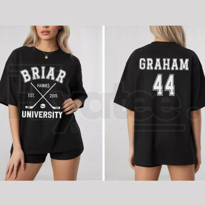 Briar U Hockey T-Shirt – Off-Campus Romance Book Club Graphic Tee