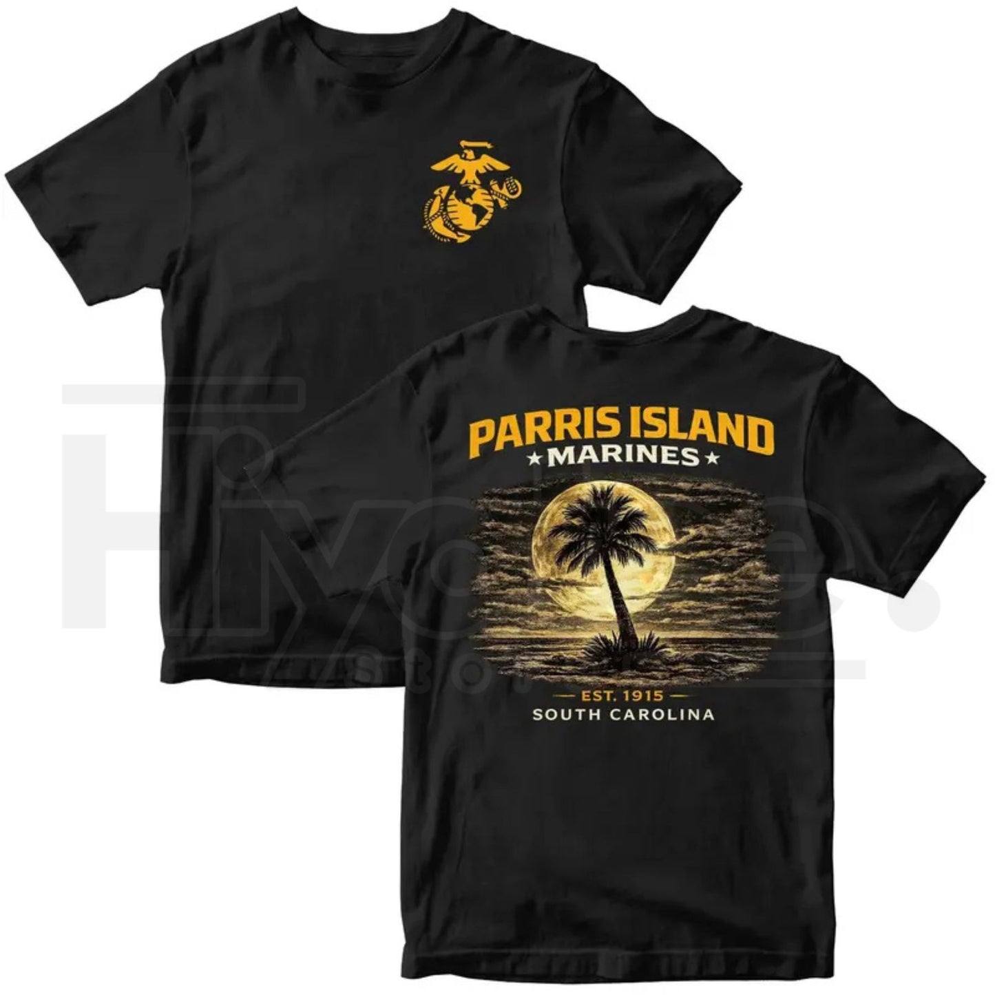 "Parris Island Heritage" – USMC Recruit Depot Pride Graphic Top