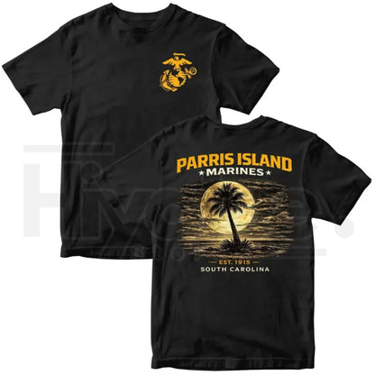 "Parris Island Heritage" – USMC Recruit Depot Pride Graphic Top