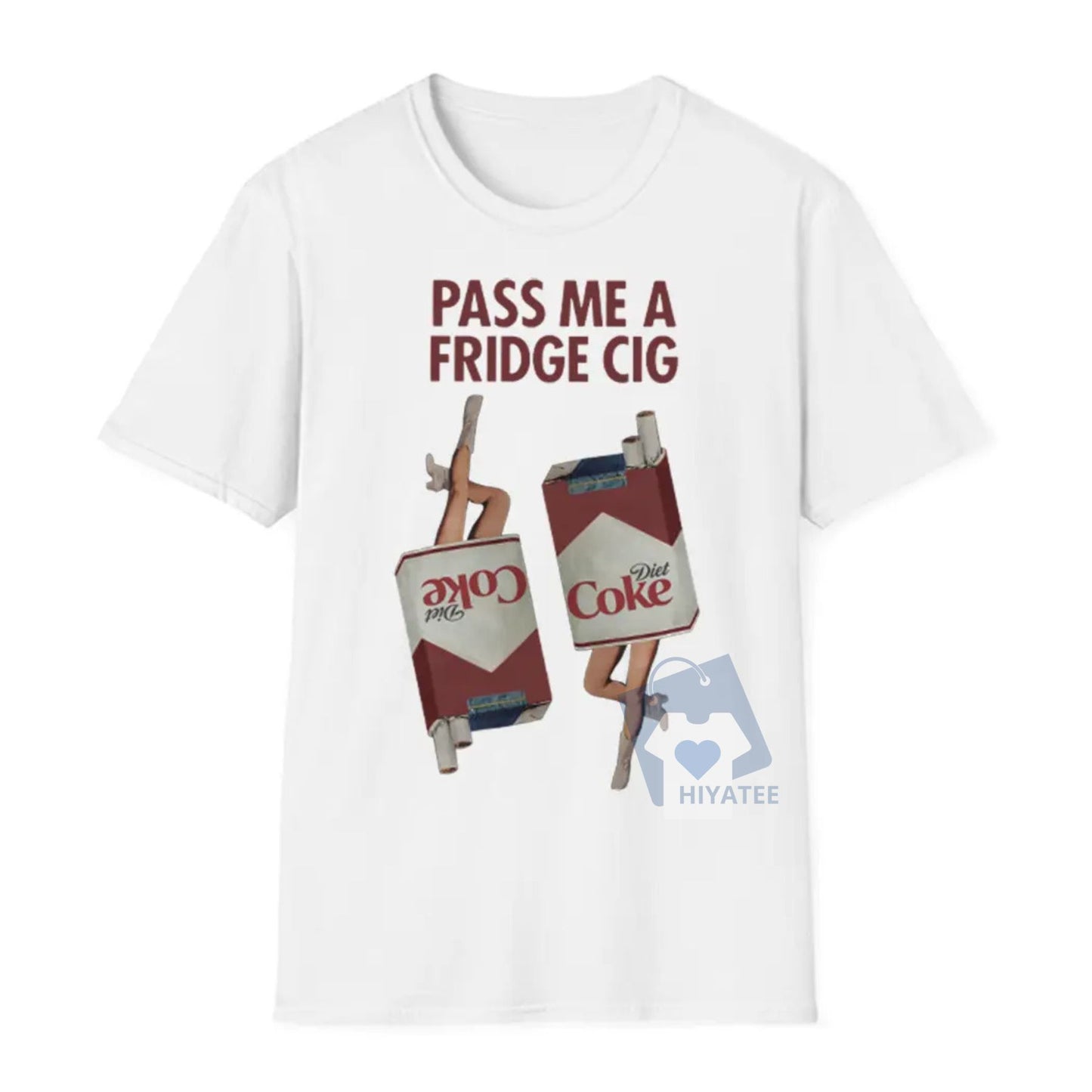 Pass Me a Fridge Cig T-Shirt – Funny Retro Parody Tee, Vintage-Style Graphic Shirt