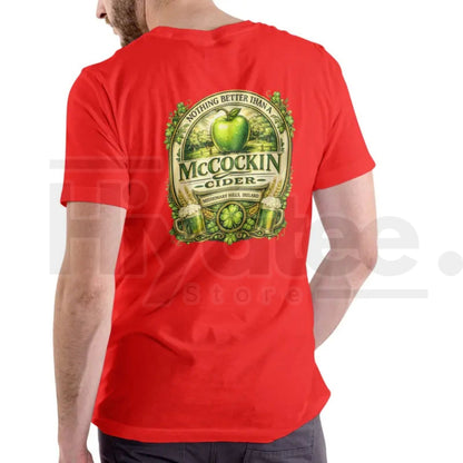 MCCOCKIN CIDER Funny Name T-Shirt – St. Patrick’s Day Unisex Cotton Tee
