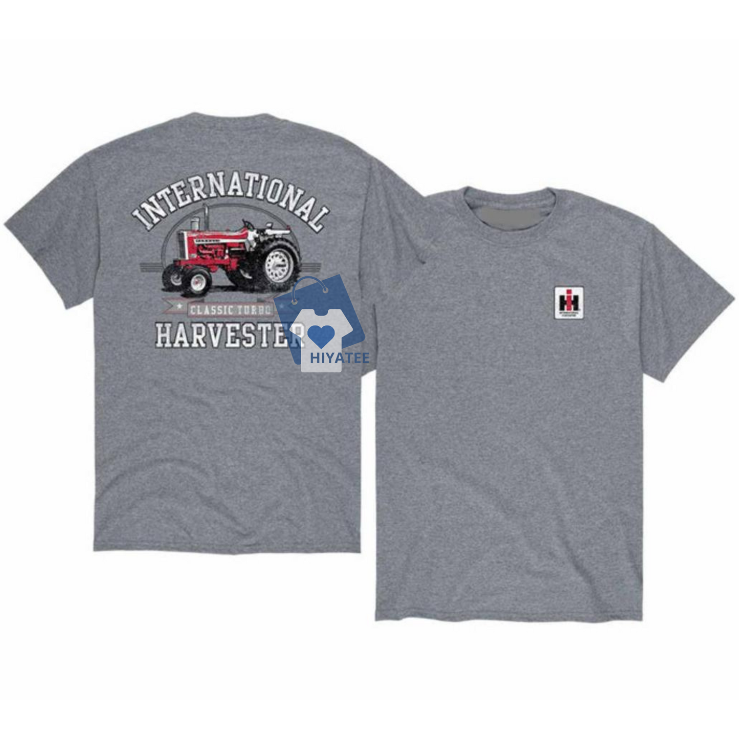 Harvester Turbo Tractor T-Shirt – Double-Sided Graphic Farm Tee, Classic Agricultural Gift for Tractor & Farming Fans