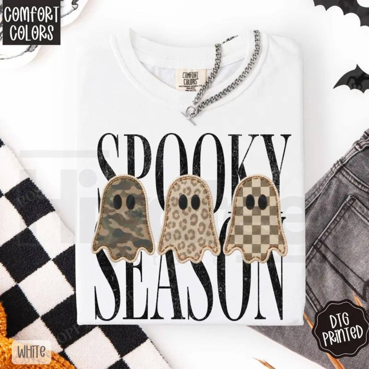 Spooky Season Shirt Comfort Colors Trendy Halloween Women's Tee