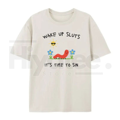 "Wake Up Slts" – Funny Animal Meme Unhinged Graphic Top