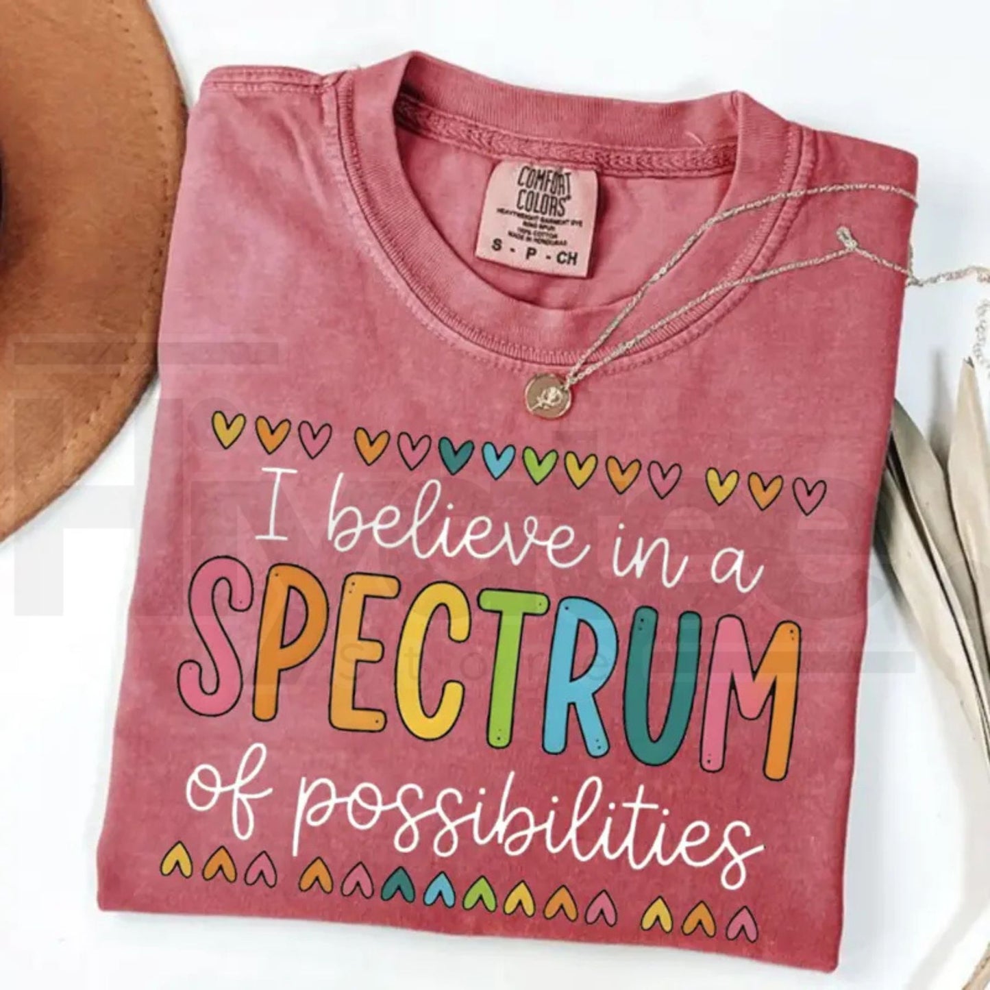 Comfort Colors® I Believe In A Spectrum Of Possibilities T-Shirt – SPED Teacher & Neurodiversity Gift