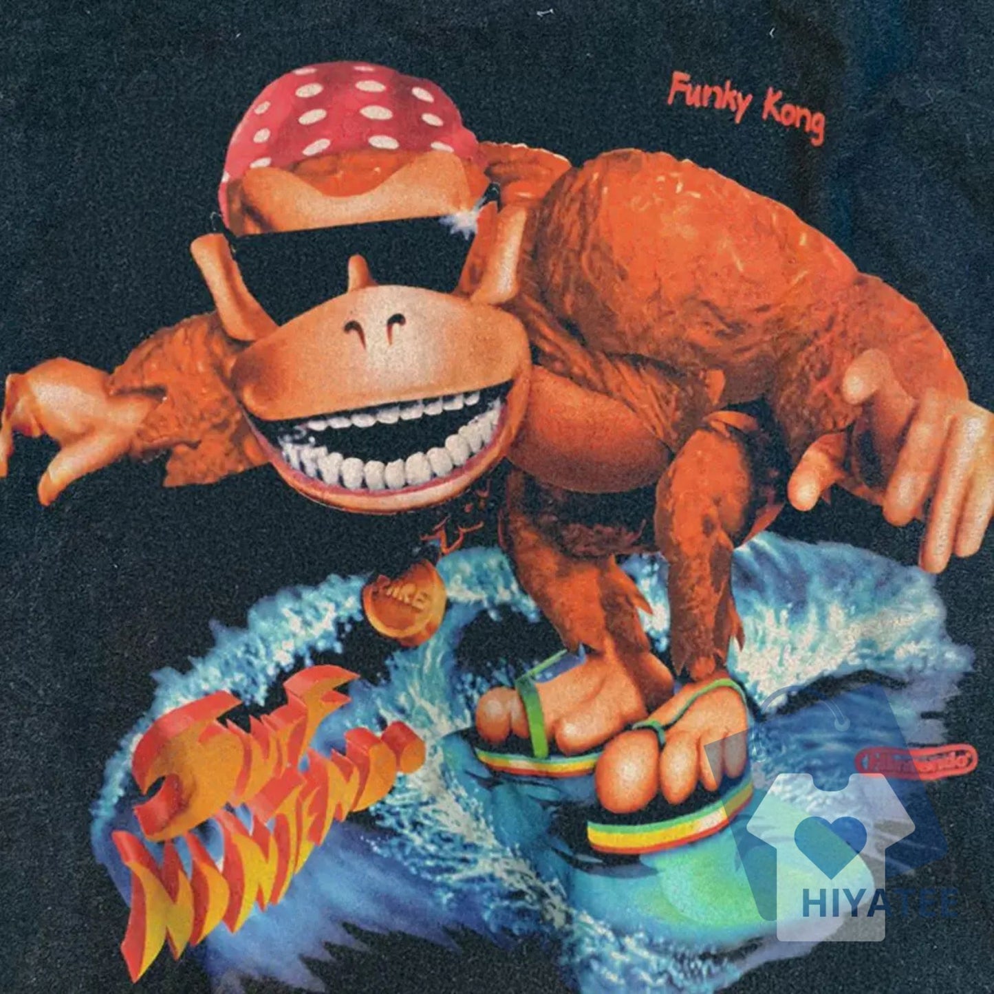 Vintage Funky Kong 1995 Surf Tee – Retro Gamer Streetwear Shirt