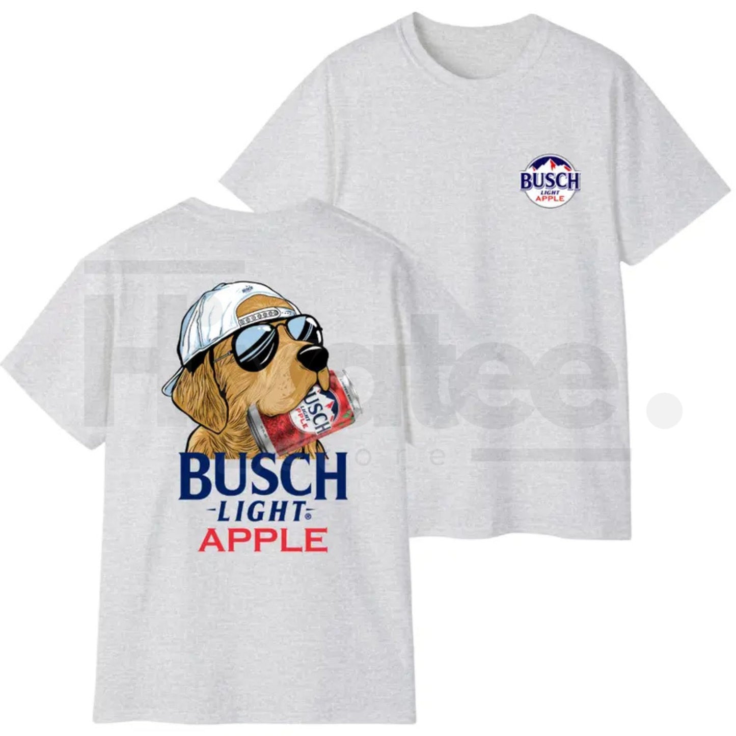 "The Golden Happy Hour" – Funny Retriever Beer Can Graphic Top