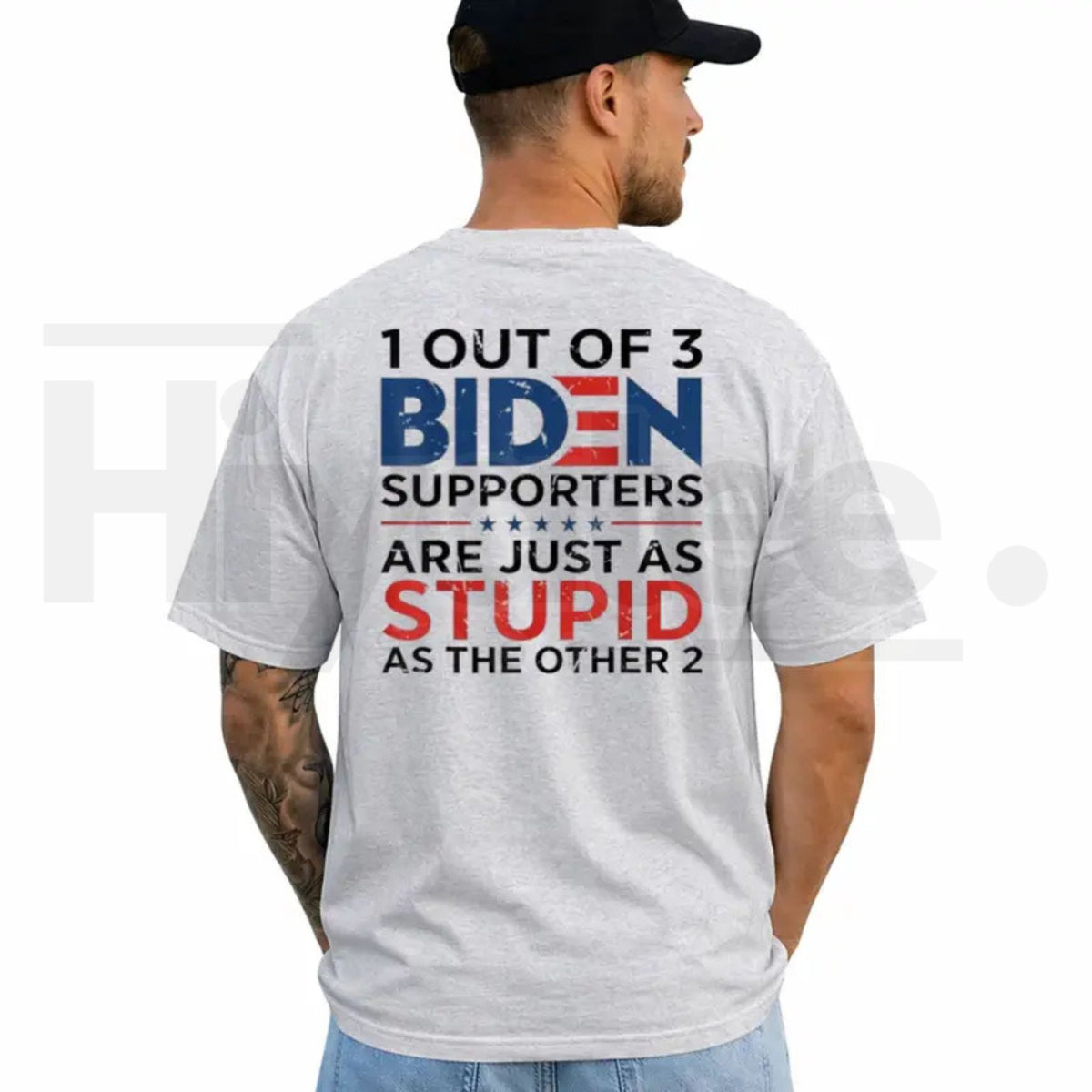 Funny Anti Biden T-Shirt – Short Sleeve Printed Graphic Tee