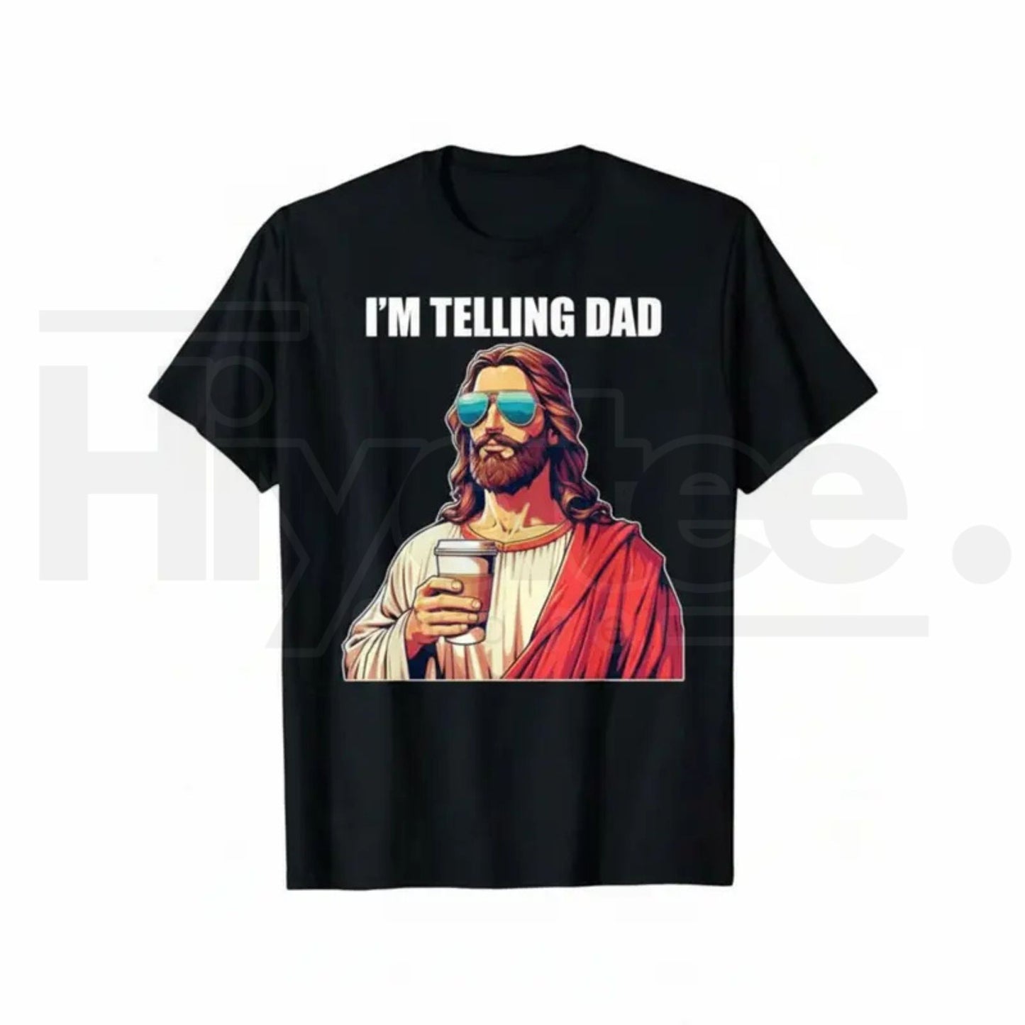 The American Spirit I'm Telling Dad Jesus Lovers T-Shirt – Kids & Youth Fun Humorous Phrase Tee