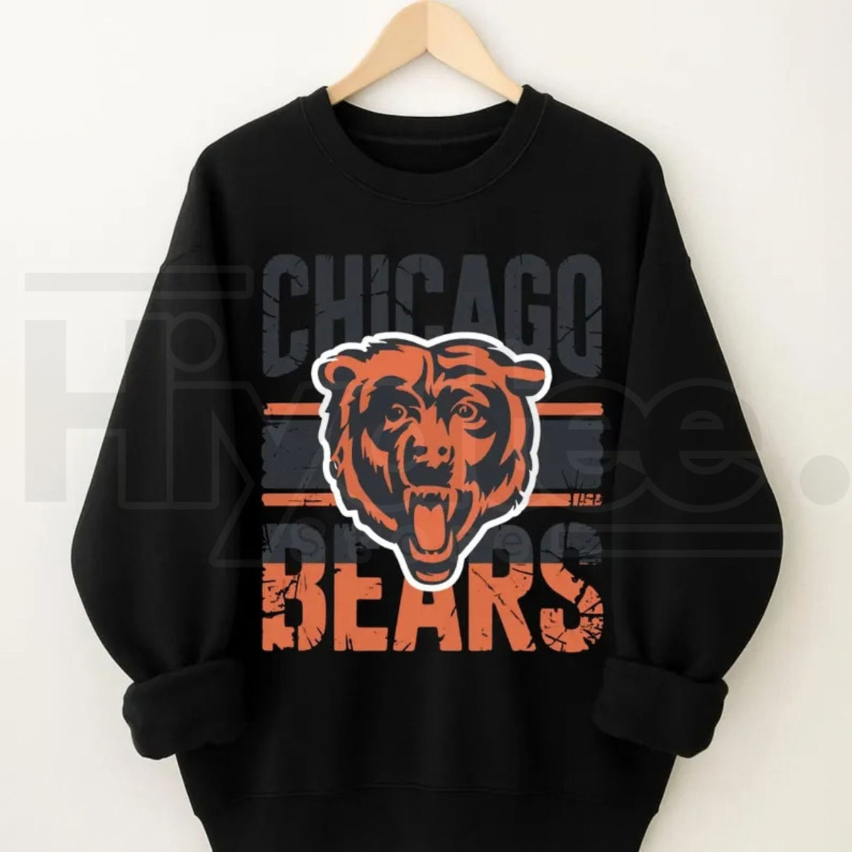Chicago Bears Football Sweatshirt – Unisex Heavy Blend Crewneck, Game Day Graphic Sweatshirt