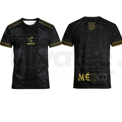 Mexican Aztec Totem Print Loose T-Shirt – Breathable Sports Short Sleeve, Athletic Casual Wear Top for Gym & Daily Use