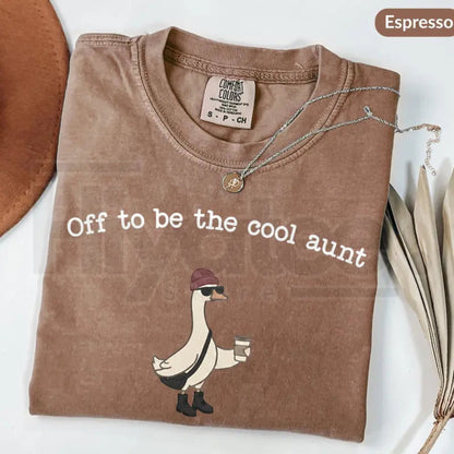 Comfort Colors® Auntie Silly Goose Shirt – Cool Aunt Club Pregnancy Announcement Tee