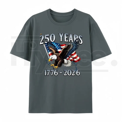 "250 Years of Liberty" – 1776-2026 Eagle & USA Flag Graphic Top