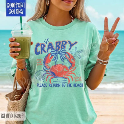 Comfort Colors® If Crabby Shirt – Trendy Women's Graphic Tee & Funny Sarcastic Shirt